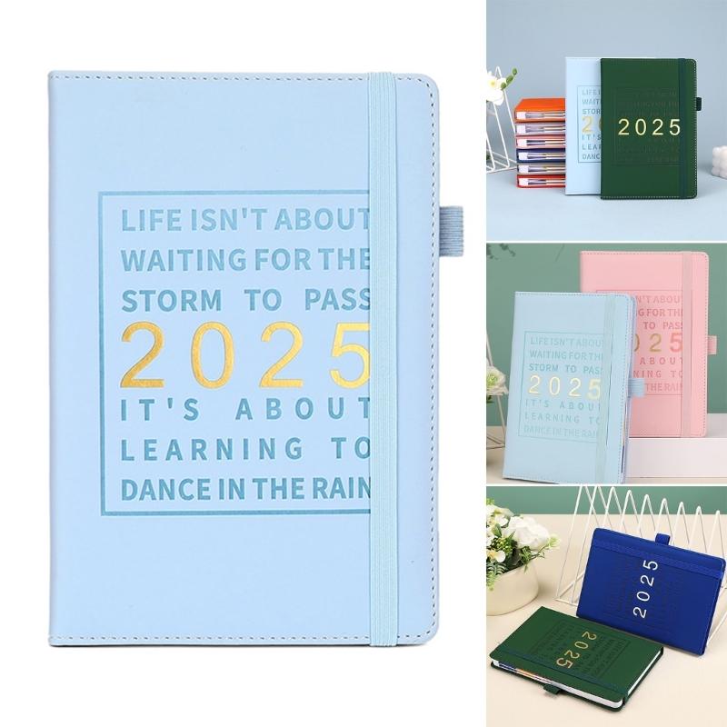 2025 Weekly Monthly Planner Leather Planner Notebook 2025 Journal Academic Diary for Teacher Student Daily Schedualing