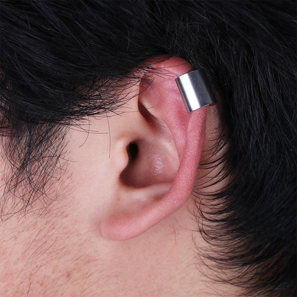 Jewelry Ornament Punk Stainless Steel Trend Fashion Ear Clip Circular Clip Earrings Stud Earrings