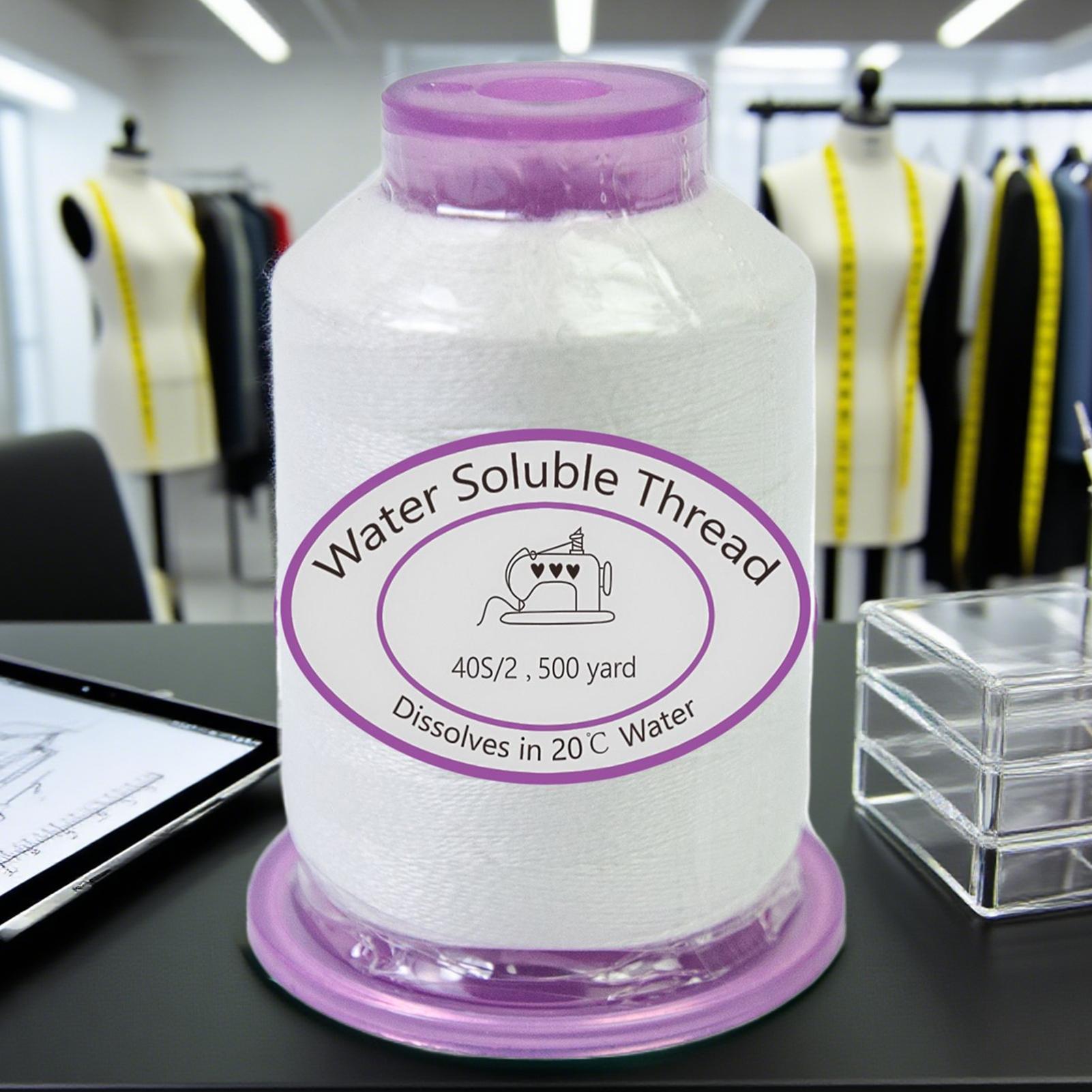 

Thread For Sewing 1492.7ft Water-Soluble Thread Dissolvable Cord For Costume Making Fabric Art Creation Crafts Embroidery Work CHINA