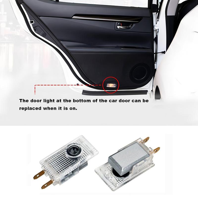 2 Stück LED Auto Tür universeller Projektor High-Definition Willkommenslichter Für Opel Astra j g Insignia Corsa d Vectra c Zafira a Auto