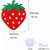 27 PCS Strawberry Ornaments Felt Hanging Strawberry Party Decorations Summer Fruit Ornaments Holiday Decorations