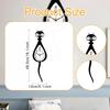 Cat Shaped Wall Clock Display Modern No Ticking for Office Gift Drawing Room