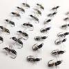 7Pcs Griffith Ant(Black)Fly for Trout Fishing Nymph Artificial Bait Lure-Fly Fishing Flies Bait-With Flies Box