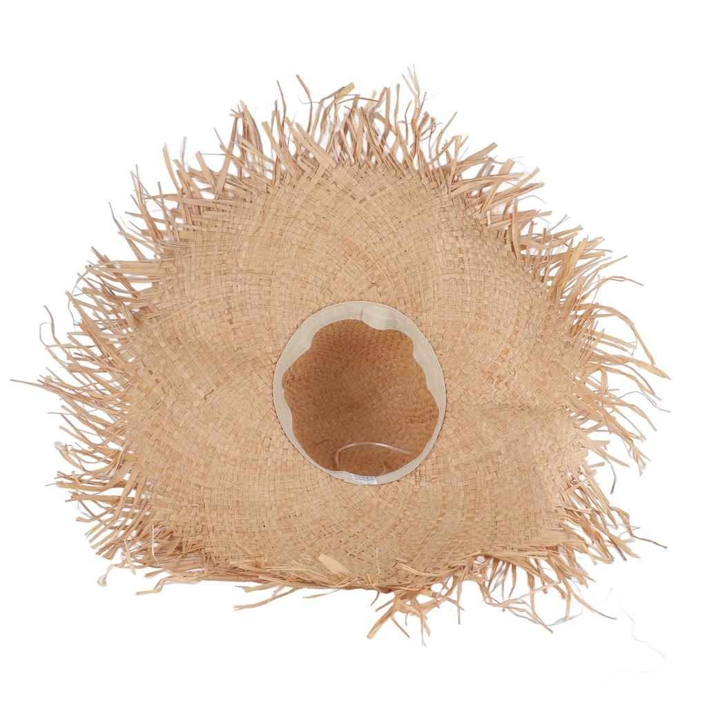 Women S Raffia Straw Sun Hat Wide Brim Straw Woven Beach Hat