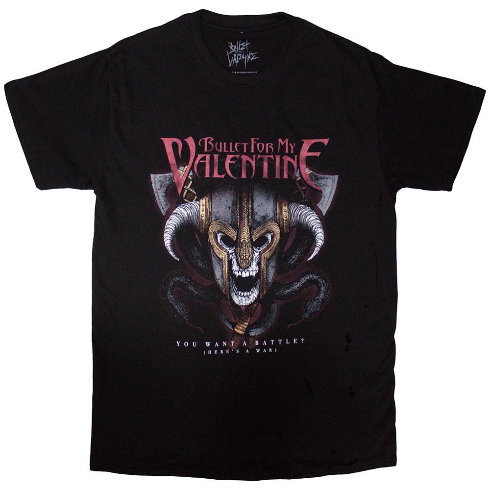 Bullet For My Valentine Unisex Tshirt Viking (Black) (Large) S
