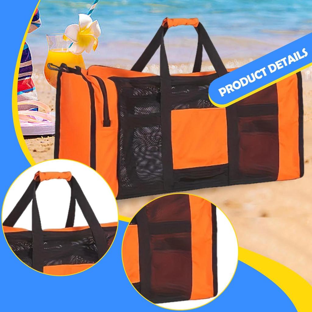 100L Mesh Duffle Bag for Scuba Diving Snorkeling Swimming Beach and Sports Equipment Large Capacity Snorkel Gear Bag