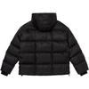 Vans Checkerboard Design Simple Warm Comfortable Hooded Long Sleeve Down Jacket Unisex Outerwear Black VN000FC6BLK
