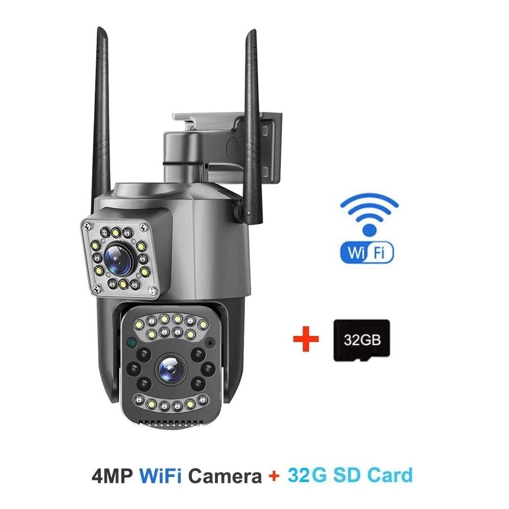 Wireless WIFI/4G Remote Waterproof Camera, Outdoor Home Intelligent High-definition Monitoring Camera, Dual Screen Monitor