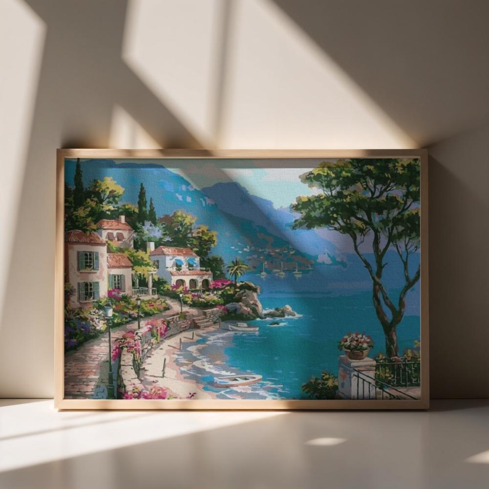 Obraz Do Malowania Po Numerach Z Ramą Promenada 70X50 Cm