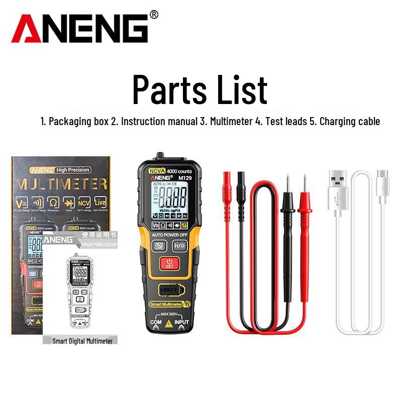 Rechargeable High-Precision Smart Digital Multimeter: Fully Automatic, Multifunctional, Anti-Burn, Universal Electrician's Tool.