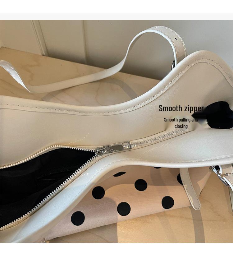 Korean Style Polka Dot Single Shoulder Bag - Summer 2026 Women's Crossbody & Handheld Versatile Fashion Accessory