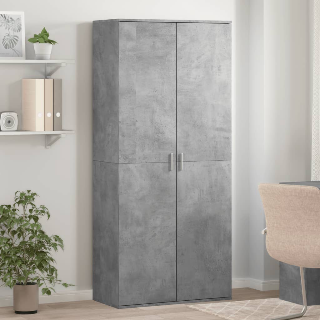 Vidaxl Szafka Na Buty, Szarość Betonu, 80X39X178 Cm