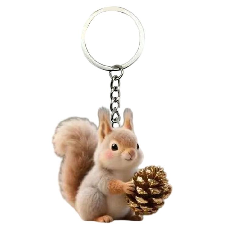 Porte-clés Acrylique Avec Motifs Mignons de Fleurs et de Chats Résistant aux Rayures Pour Bureaux et Usage Scolaire