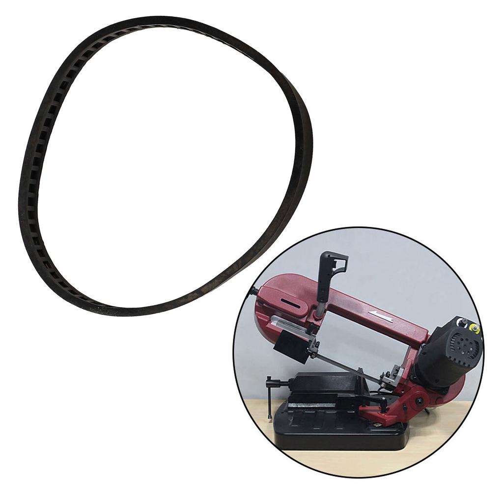 6x0.2x0.5 inch Bandsaw Rubber Tires Band Saw Pulley Tires Manual Measurement Deviation Elastic Rubber Material