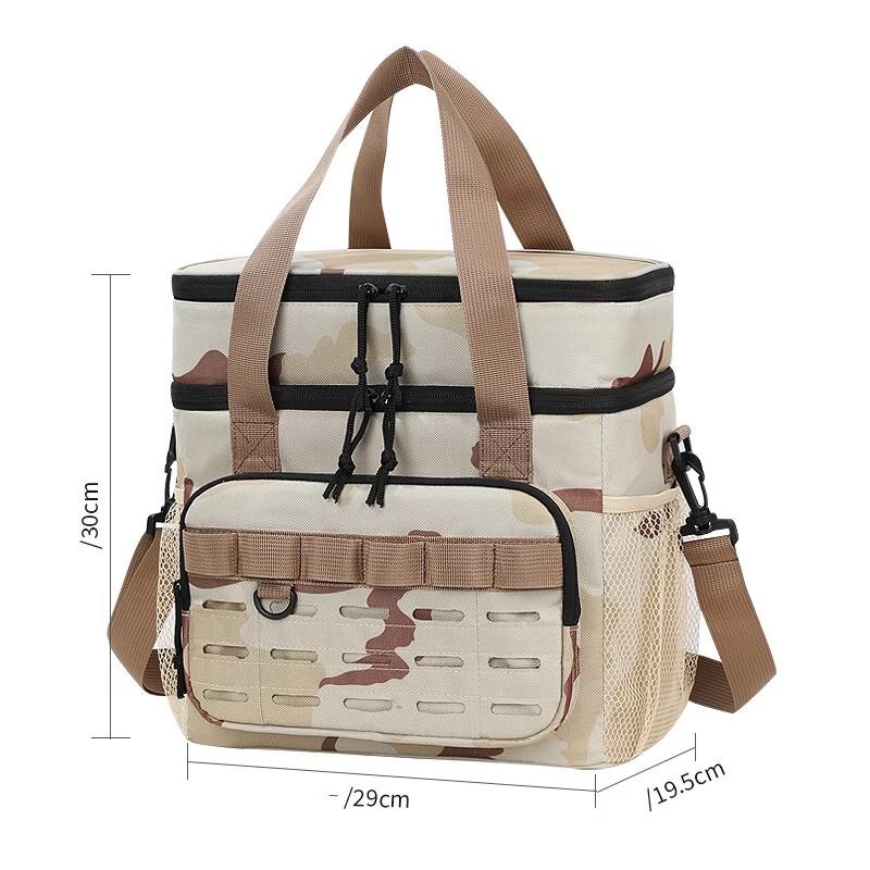OEING Large Capacity Outdoor Double-Layer Camouflage Cooler Bag
