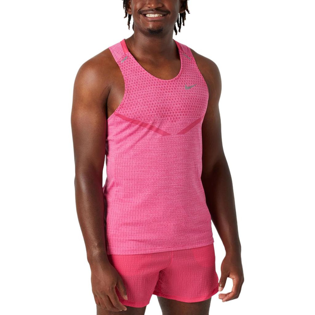 Nike Dri-FIT ADV TechKnit Ultra Crew Neck Breathable Sweat-Wicking Tank Top Men Tops Daisy-Pink Pink-Ice DM4751-629
