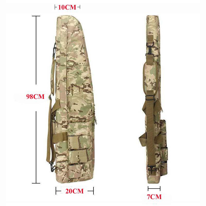 New 1.2m Waterproof Camouflage Fishing Bag - Multifunctional Handbag, Shoulder, Tackle & Slant-Mouth Gun Bag for Outdoor Use