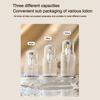 Portable 60/90/120ml Pump Bottle Transparent Refillable Soap Dispenser Dispenser Bottle for Lotion Shampoo Shower Gel