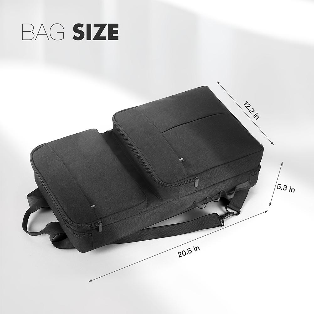 DJ Backpack for Pioneer DDJ-400 DDJ-FLX4/Roland DJ-202 Portable Storage Bag Travelling Case Shockproof Adjustable Shoulder Strap