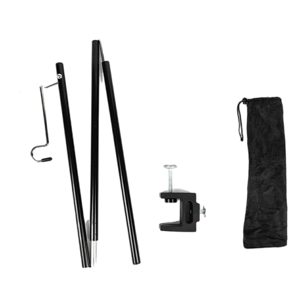 Folding Lamp Stand Portable Outdoor Table Light Hanger Rack for Picnics Hiking Fishing Backpacking Garden Enduring