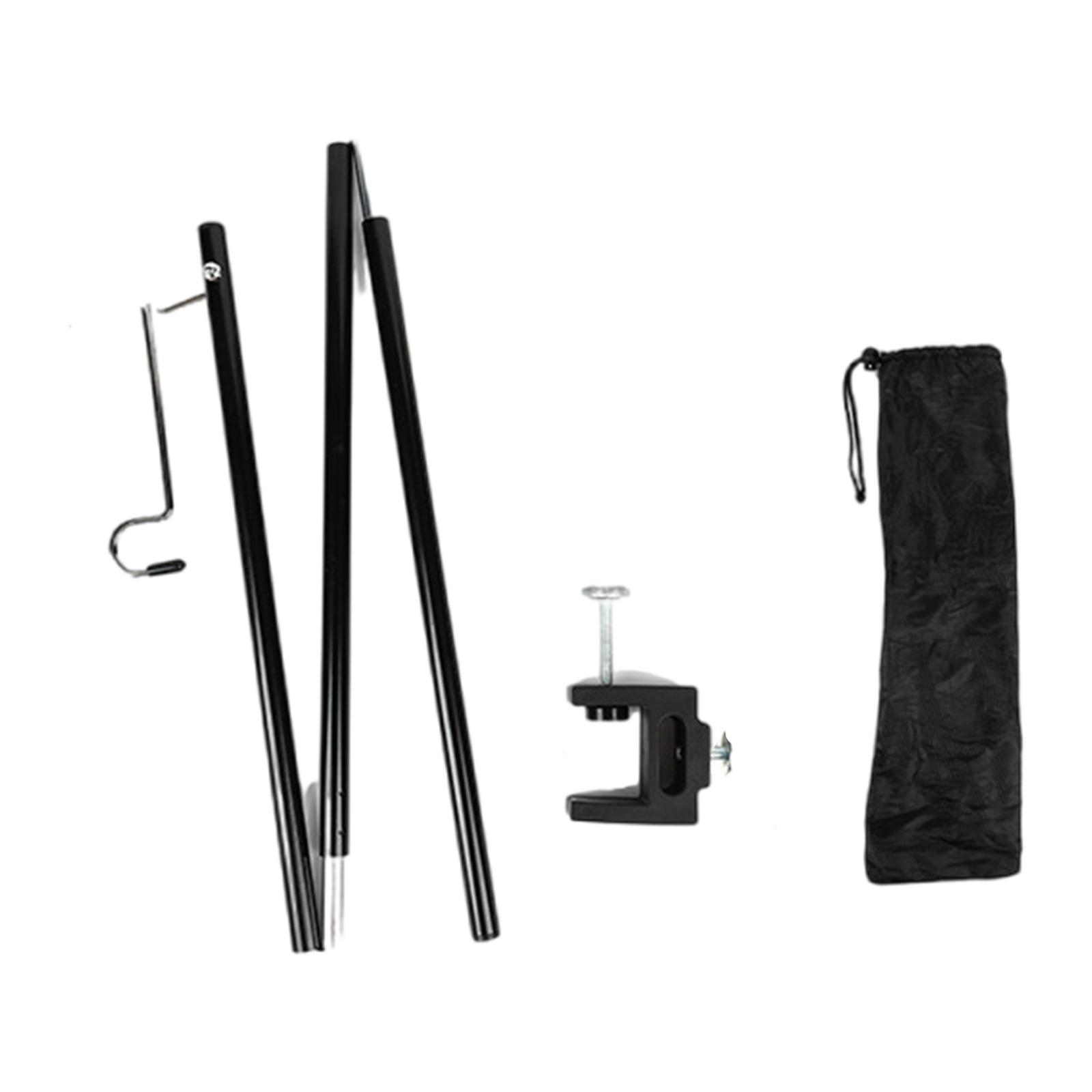 

Складная стойка для лампы Портативная уличная вешалка для настольной лампы для пикников, походов, рыбалки, пеших походов, сада, долговечная A1