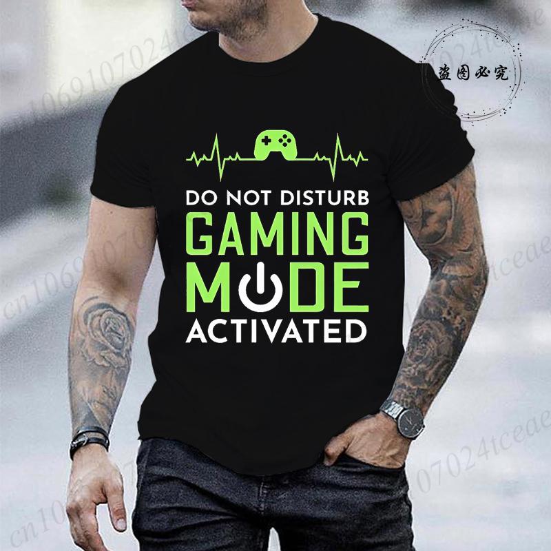

Gaming Mode Printed T-Shirt for Men Women Graphic Tees Tshirts Funny Gamer Lover Gift Short Sleeve O Neck Men s Clothing Tops 5XL різнокольоровий
