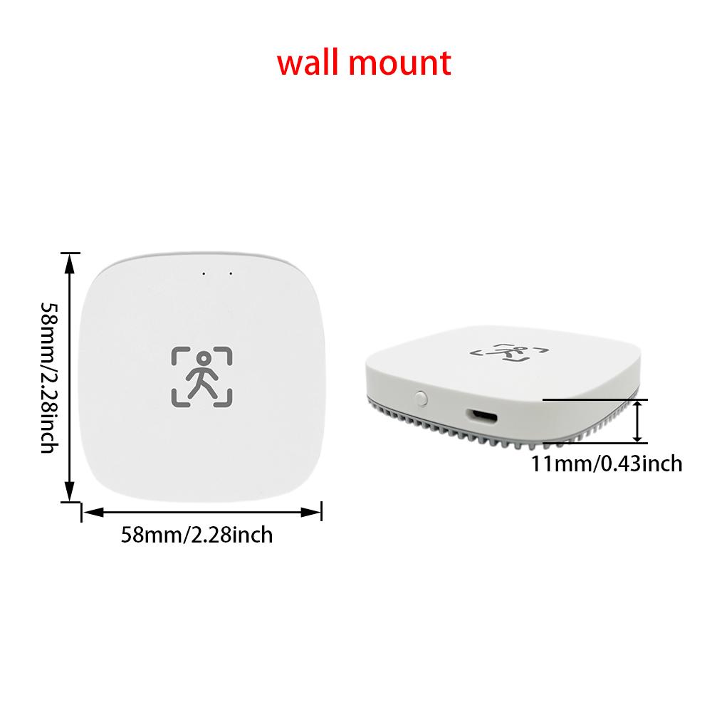 ZigBee Wifi MmWave Menschliche Anwesenheit Bewegungssensor Mit Helligkeits-/Entfernungsdetektion 5/110/220V Tuya Smart Life Hausautomation