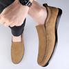 Fashion High Quality Hand Sewn Thread Genuine Leather Shoes Men Loafers Business Casual Shoes Classic Soft Leather Breathable Flat Shoes