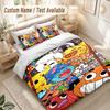 Fantastico Mondo di Gumball Set Biancheria da Letto, 1 Copripiumino & 2 Federe Morbido Confortevole Camera da Letto Tessile per la Casa Decorazione