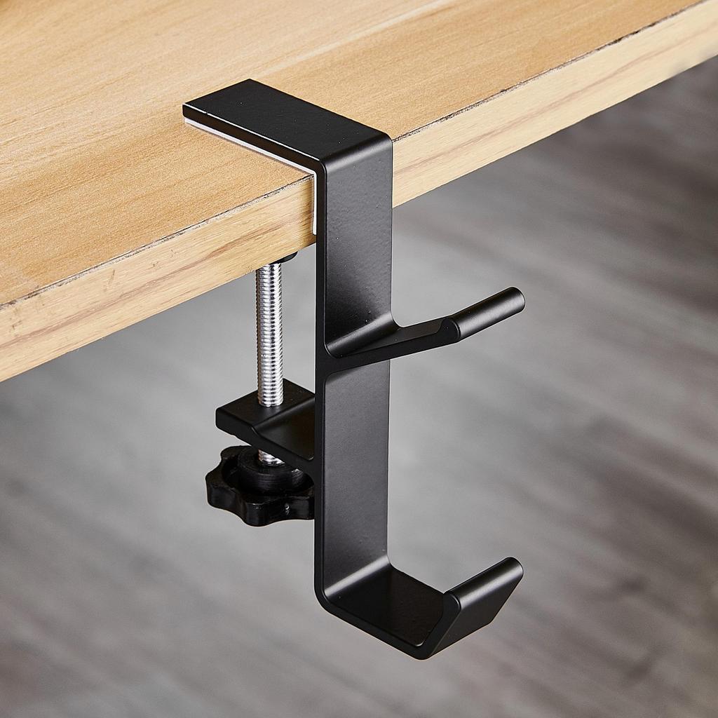 No-Drill Backpack Hook for Desk Edge - Strong, Mark-Free Holder for Students and Offices