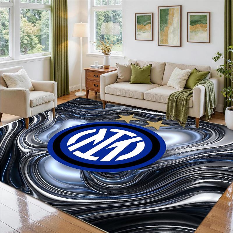Borussia Dortmund Design Crystal Velvet Rug Soft Decorative Mat for Bedroom Entrance