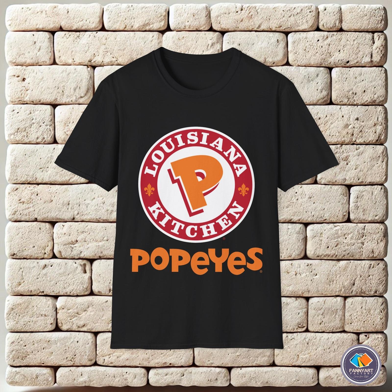 Popeyes Restaurant Logo Unisex T-Shirt L