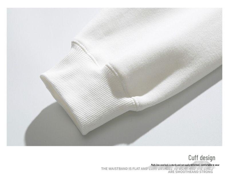 Women's Korean-Style Fleece-Lined Hoodie - Milky Fufu, Loose Fit, Skin-Whitening Effect, Ideal for Autumn/Winter