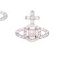 VIVIENNE WESTWOOD Olympia Baroque Style Saturn Glass Brass Imitation Crystal Earrings Women Earrings Silver Pink 8053195083015