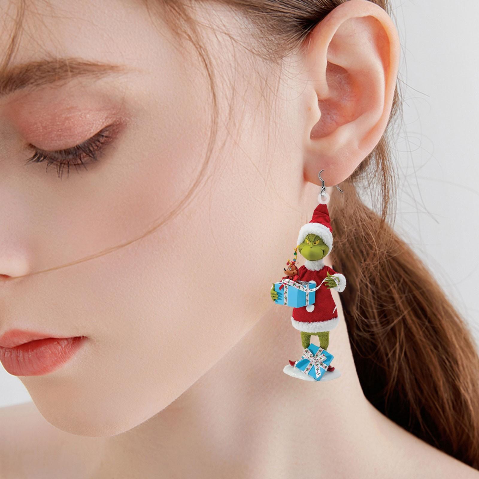 1 Pair Cute Cartoon Grin- Earrings Gift For Women Girl Birthday/Valentine s Day/Anniversary