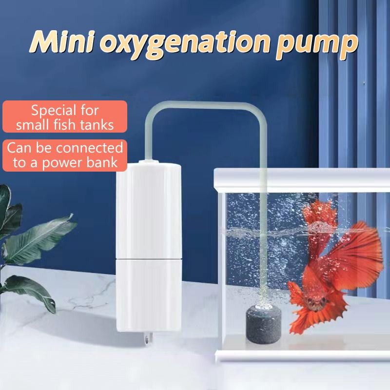 Aquarium Oxygen Air Pump Usb Small Oxygenator For Fish Tank Silent Air Compressor Mini Aerator Portable Fish Tank Accessories