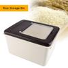 Portable Rice Storage Bin Kitchen Plastic Cereal Grain Bean Food Storing Box Food Container(#2)