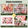 12PCS Realistic Artificial Flower Wall Panel, 3D Silk Roses Dahlias for Wedding Backdrop Party Decor Home Garden Wall Decoration