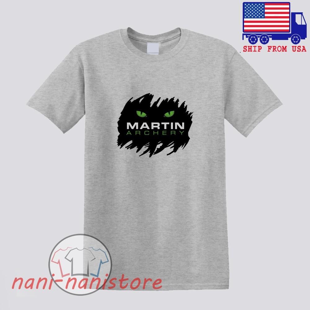 Martin Archery Men#039;s Gray Size S5XL Unisex T-Shirt XXL
