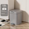 High-End Large Capacity Plastic Foot Pedal Trash Can for Bathroom and Living Room