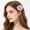 Women Hairpin Simulated Flower Shape Colorfast Hair Clip Back Head Hair Claw Daily Wear Party Hair Accessory