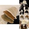 Cozy Winter Warmth Cute Fuzzy Bucket Hat For Women Stylish Lamb Wool Fisherman Hat