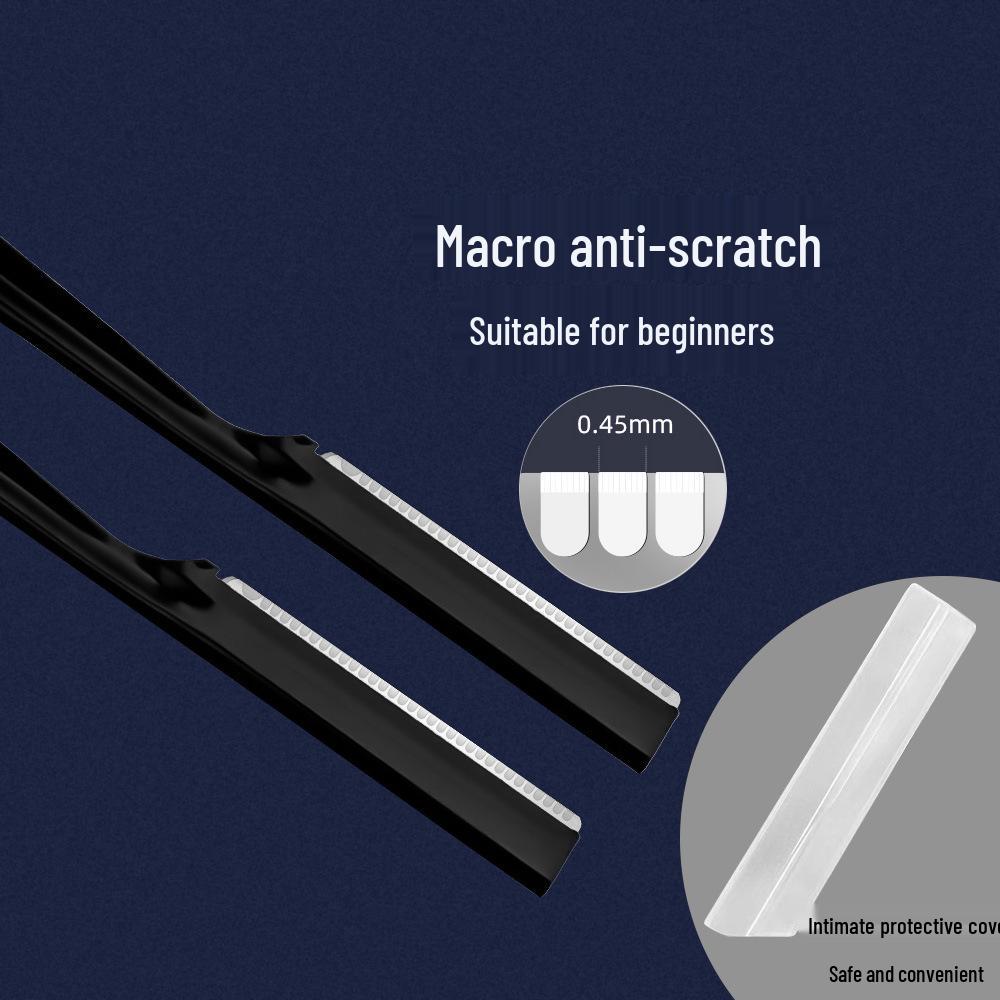 Kratzfester Augenbrauen- und Gesichtsbehaarungstrimmer für Herren: Anfängerfreundlicher Rasierer mit Mikronetz für sichere Haarentfernung