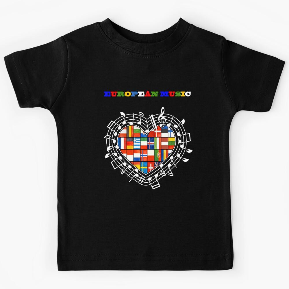 European music heart Kids T-Shirt 160