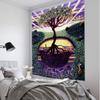 Life Tree Tapestry Fantasy Starry Sky Wall Hanging Cloth Cartoon Fantasy Home Wall Decoration Bedroom Background Wall Decoration