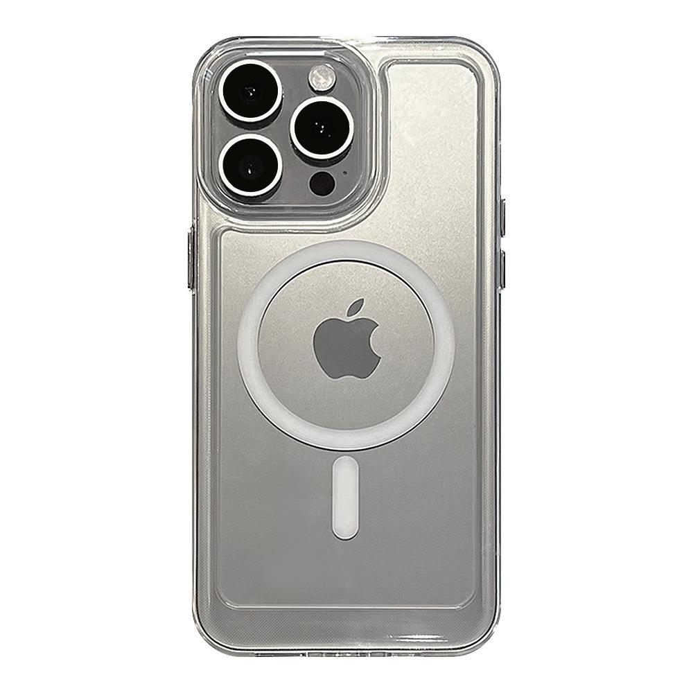 Space Shell Magnetic Suction IPhone 16 Apple Phone Case 13Promax Acrylic Anti Fall 14 Suitable for 15 Advanced Hard