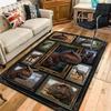 Dinosaur Collection Pattern Rug Floor Mat for Living Room or Bedroom Soft and Comfortable Carpet a Gift for Birthday and Holiday.