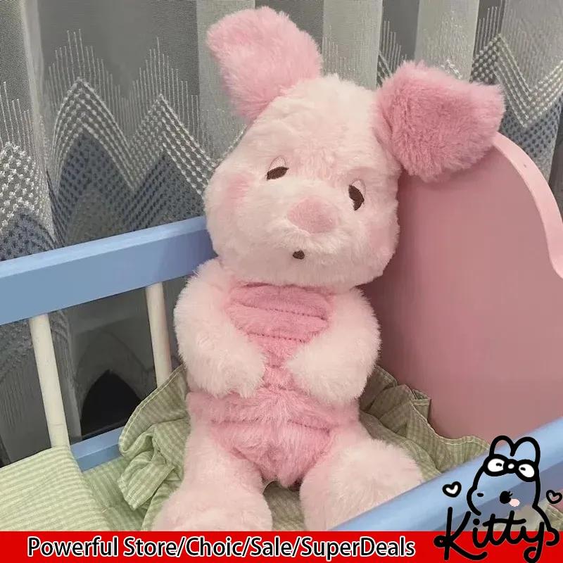 Cartoon Sleepyhead Piglet Plush Toy Soft Cute Pink Sleeping Companion Soothing Doll Pillow Room Decoration Kids Festival Gifts