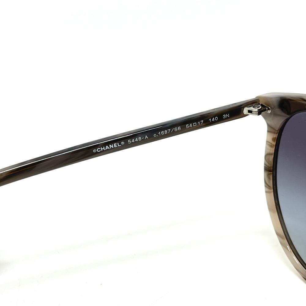 CHANEL 5448-A Gradation Eyewear sunglasses Plastic gray