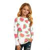 Kids' Long Sleeve Neck Printed T-Shirt Casual Top for Boys and Girls
